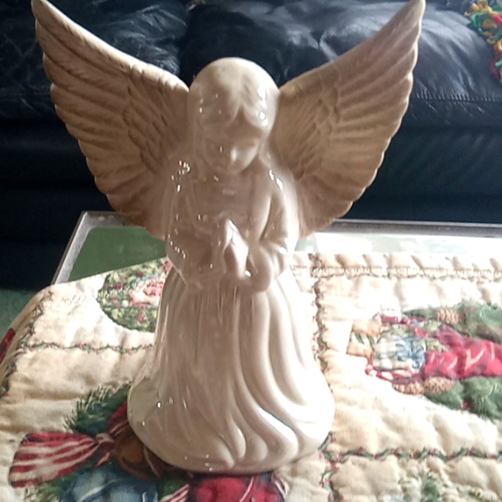 Ceramic angel figurine